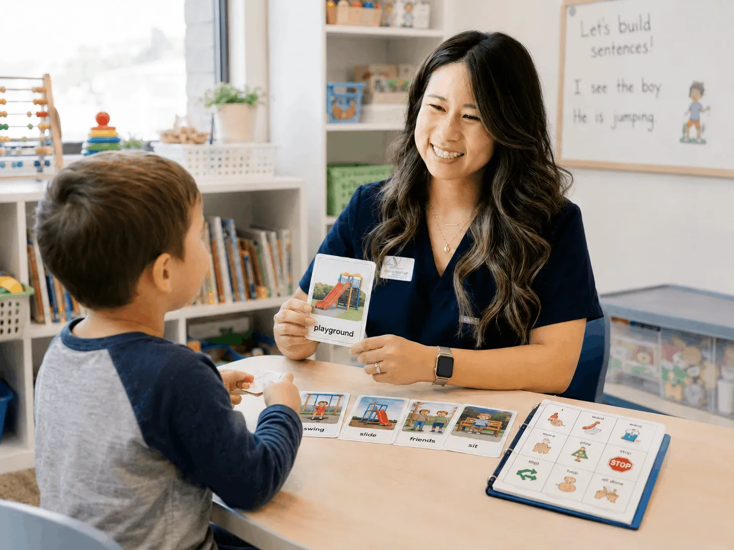 Child receiving executive function therapy at Jars of Play