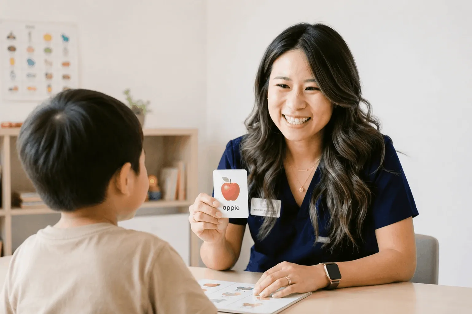 Child receiving language delays therapy at Jars of Play