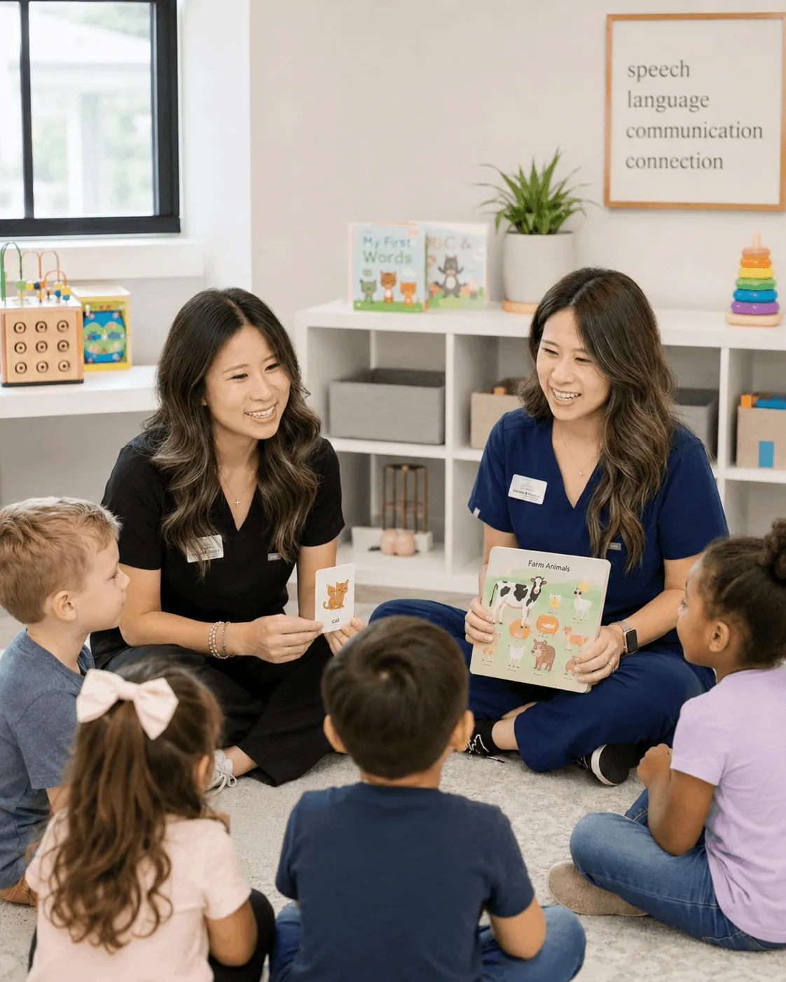 Child in a speech therapy session at Jars of Play