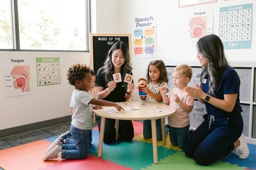 Play-based speech therapy session at Jars of Play, Prosper TX